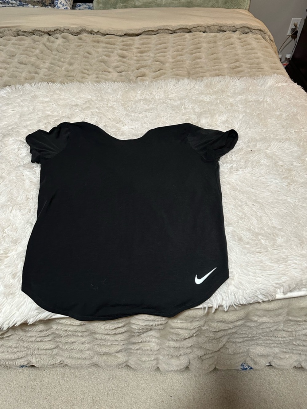 Nike Black Women's Top with Subtle Logo